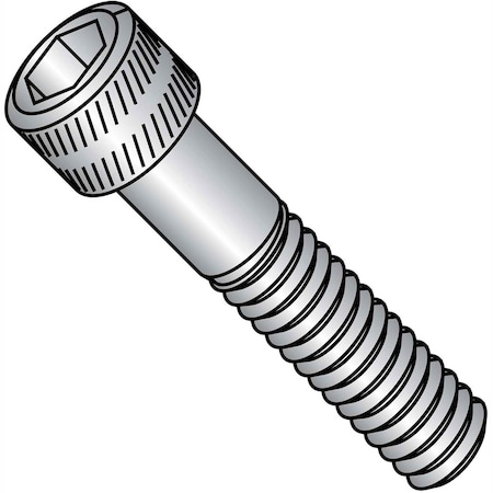 Socket Cap Screw, 4-40 x 1/2, Steel, Black Oxide, FT, UNC, 100PK